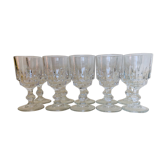 Ensemble de dix verres à liqueur en verre