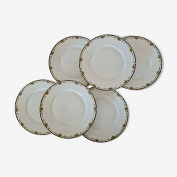 Lot de 6 assiettes Legrand porcelaine de Limoges