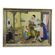 W. Melchinger - Scène folklorique bavaroise dans une menuiserie 1956