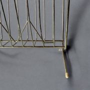 50s magazine rack in brass and scoubidou