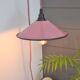 Pink enamel hand lamp