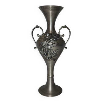 Pewter soliflore vase