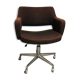 1970 wheeled wool office chair