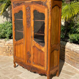 Louis XV Style Walnut Display Cabinet