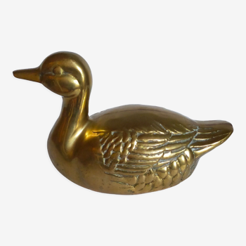 Canard en laiton massif vintage