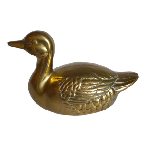 Canard en laiton massif vintage