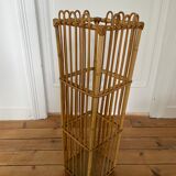 Vintage bamboo rattan umbrella holder