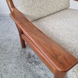 Pair of Scandinavian teak armchairs by Juul Kristensen, Denmark 1970s