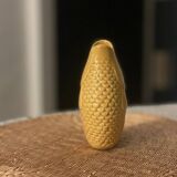 Saffron ceramic vase