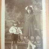 old photograph, brothers, Berchem, Belgium, early 20th century