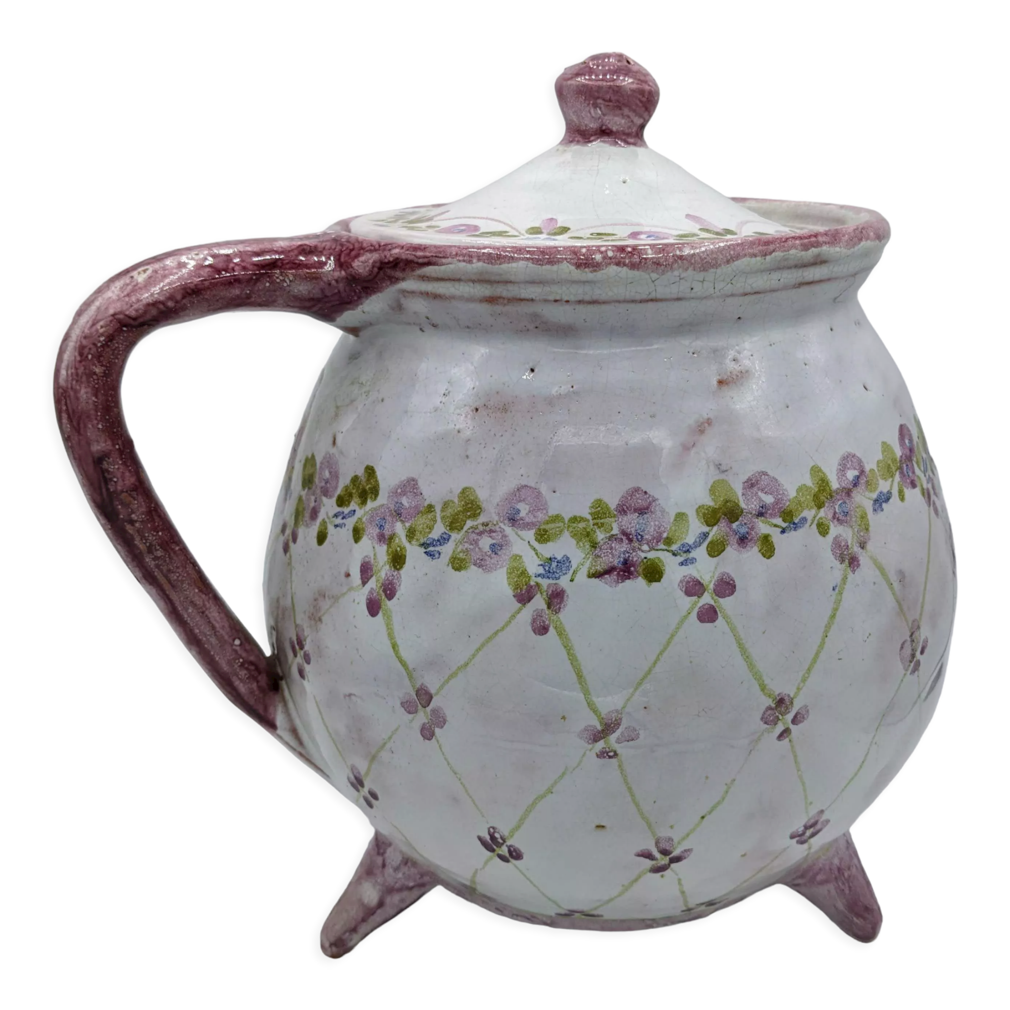 Ceramic tripod jar large capacity
