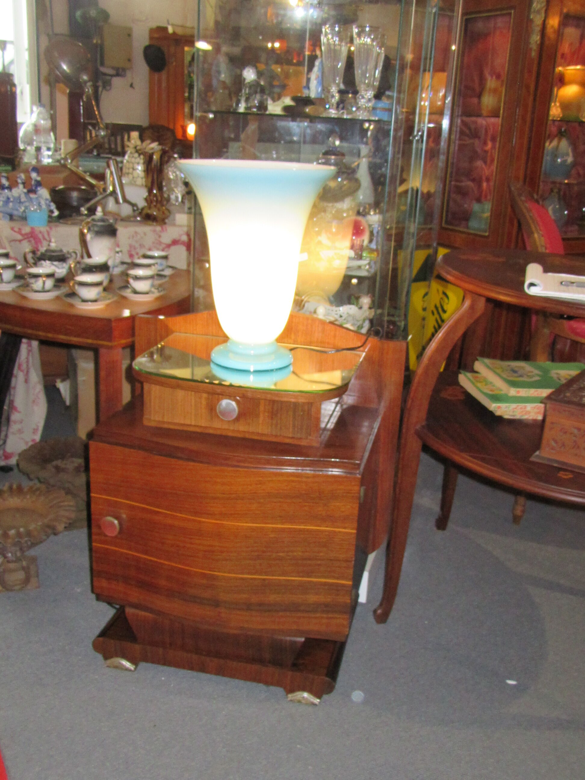 Bedside art deco rosewood