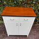 Vintage white sideboard with 2 doors and 2 drawers