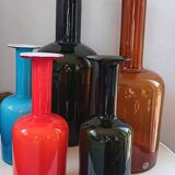 Set of 5 gulvase by otto brauer for holmegaard - denmark