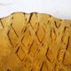 Amber Plate Jute by Pavel Panek / Glass Union / Czech Republic / 1977