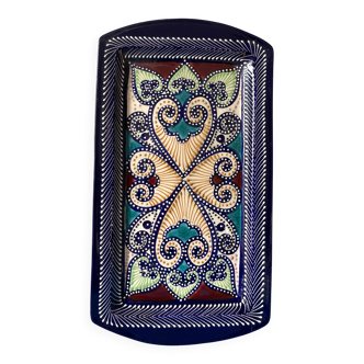 Ceramic plate Quimper signed HB