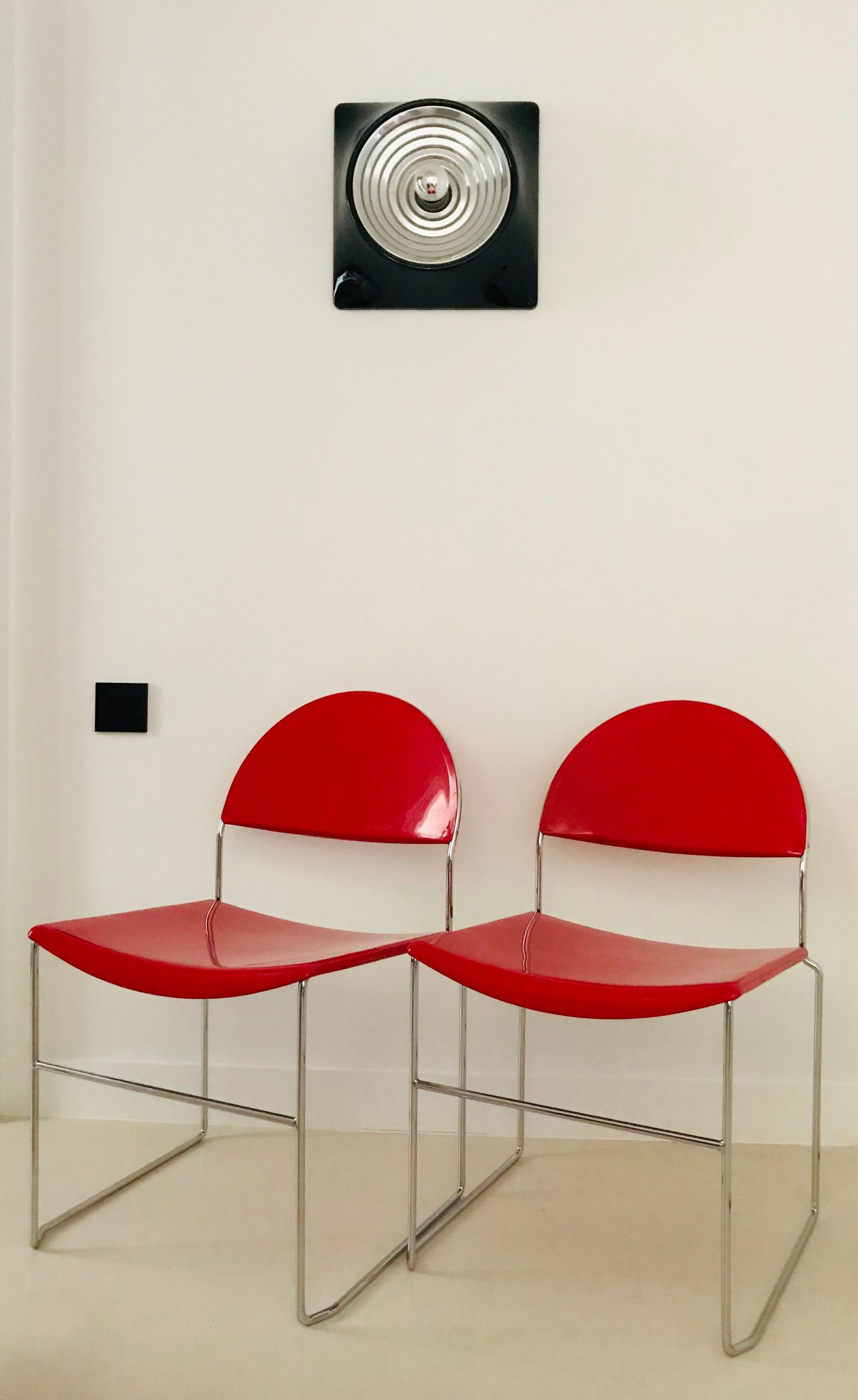 Pair of chairs "Franny" from Superstudio Design Team for Fasem, Italy 80s