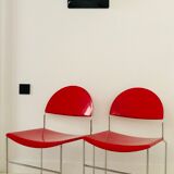 Pair of chairs "Franny" from Superstudio Design Team for Fasem, Italy 80s