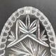 Bohemian crystal oval dish 22.5 x 12 cm