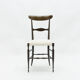 Set of 4 chairs Campanino Chiavari walnut by Fratelli Levaggi 1950