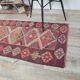 1970s Vintage Turkish Hand-Knotted Herki Runner 73x317