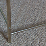 Dressing table in gold metal