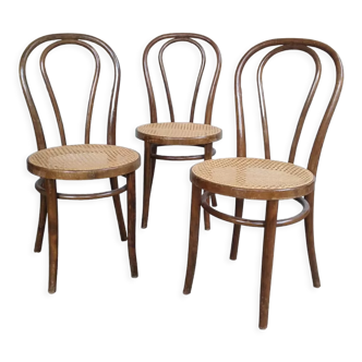 Vintage tanned bistro chairs Thonet 1930