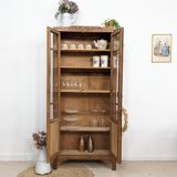 Wardrobe with vintage display case