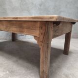 Grande table basse de ferme