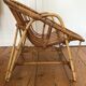 Armchair basket adult rattan year 50