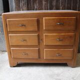 Commode art deco une porte et 3 tiroirs