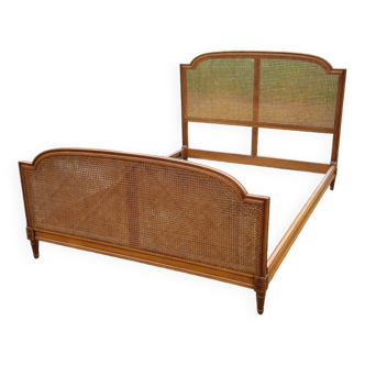 Louis XVI style cane bed