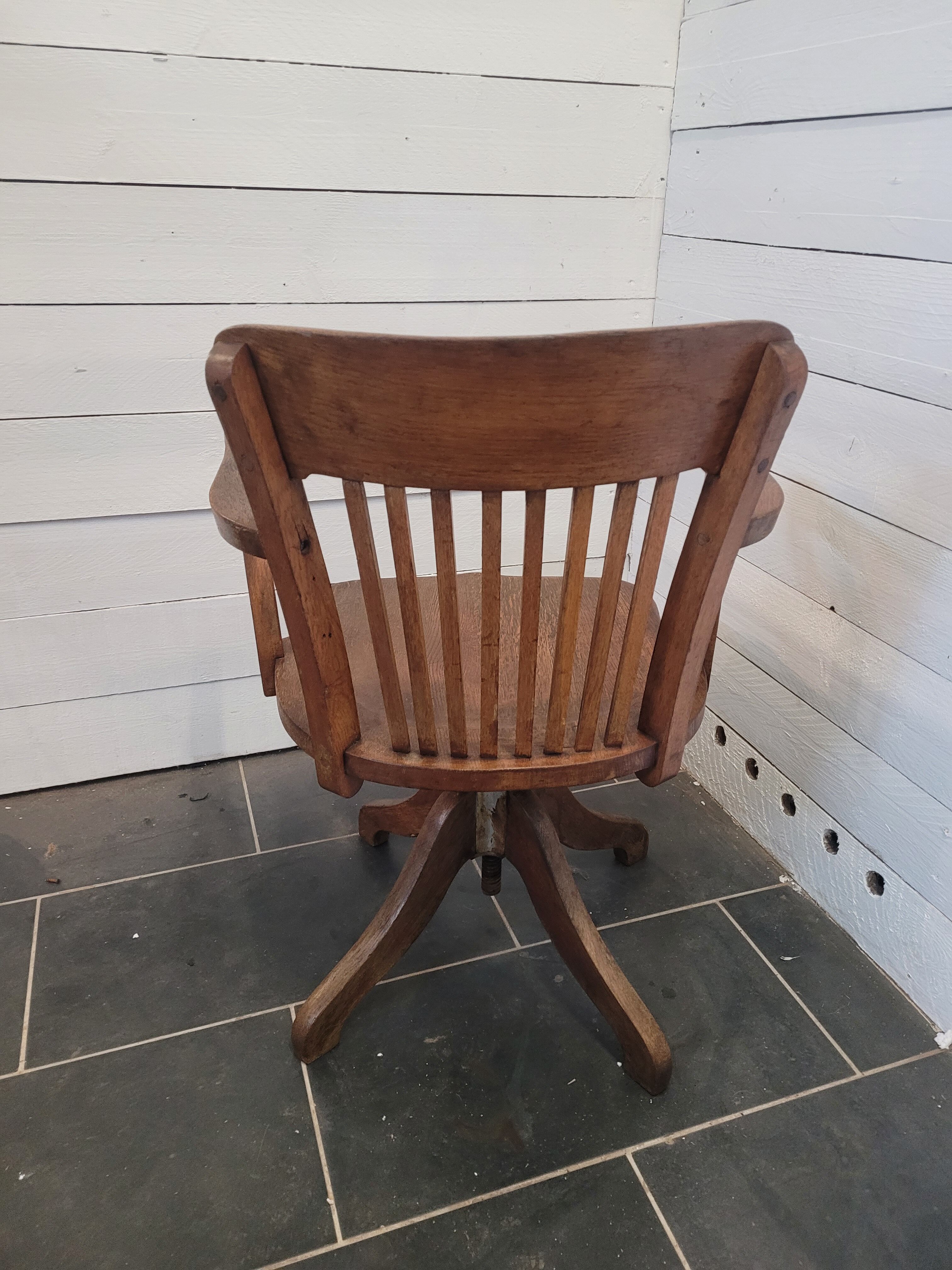 American desk chair in oak