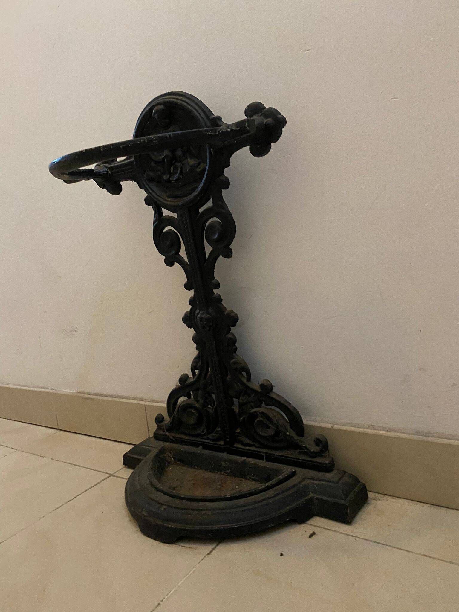 Antique cast iron umbrella stand – Napoleon III style – late 19th century
