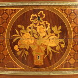 Half-moon dresser with marble top from the XXth century