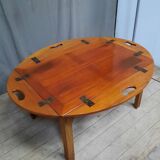 Mahogany boat coffee table
