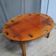 Table basse de bateau en acajou