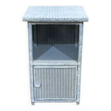 1950s lloyd loom nightstand