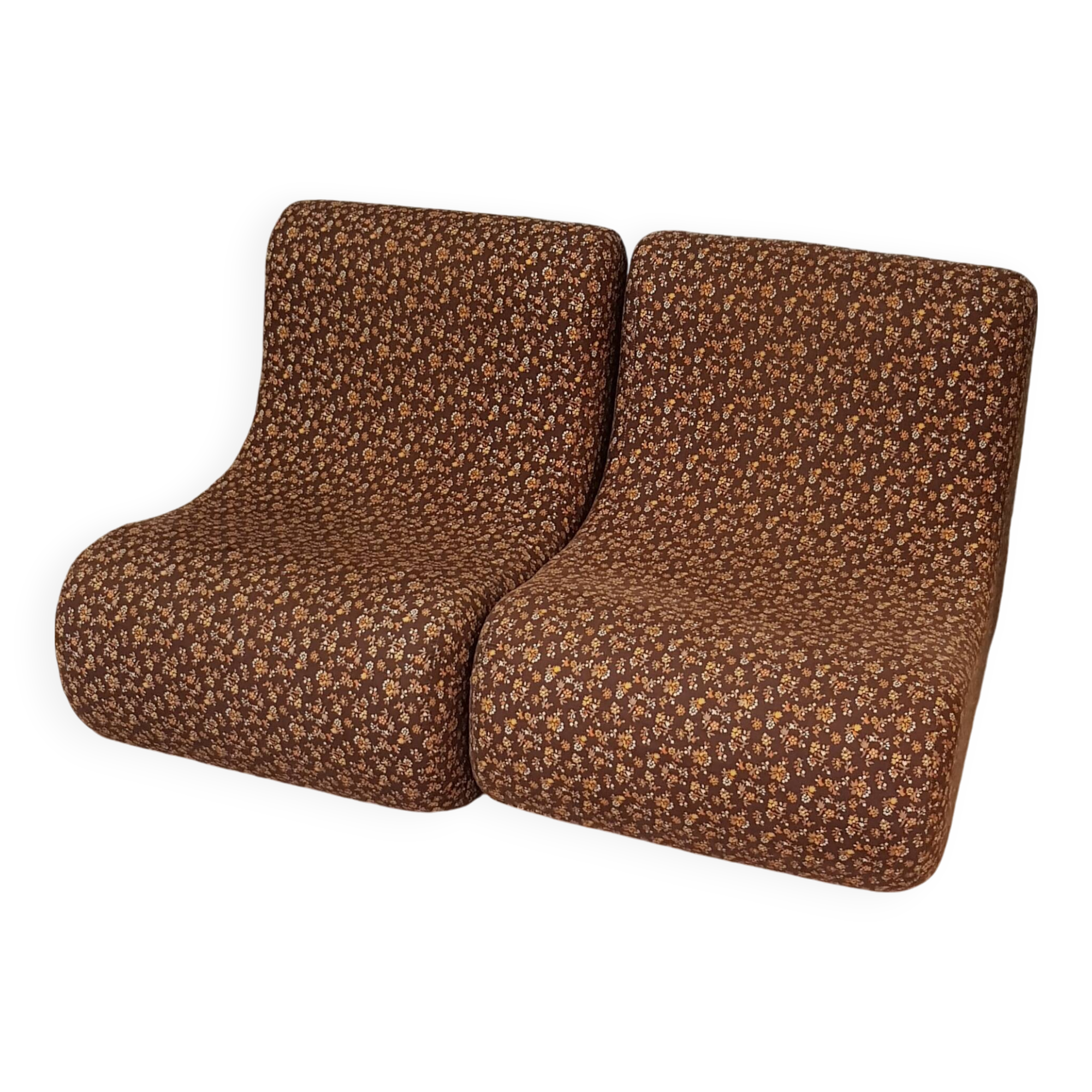 2 70s armchairs