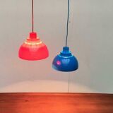 Mid-Century Danish Minisol pendant lamps by K. Kewo for Nordic Solar, 1960s, set of 2