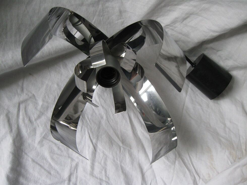 Suspension lustre fleur en inox