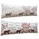 Set of 2 embroidered decorative cushion covers 45x138 cm