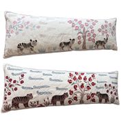 Lot de 2 housses de coussin décoratives brodées