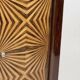 Very Art Deco two-door cabinet, geometric patterns in rosewood.