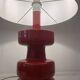 Mid-Century Modern Red Ceramic Table Lamp, 1960s