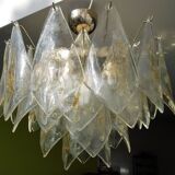 Classic Murano glass and brass ceiling lamp by La Murrina ø61, Italy