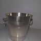 Silver-plated metal champagne bucket