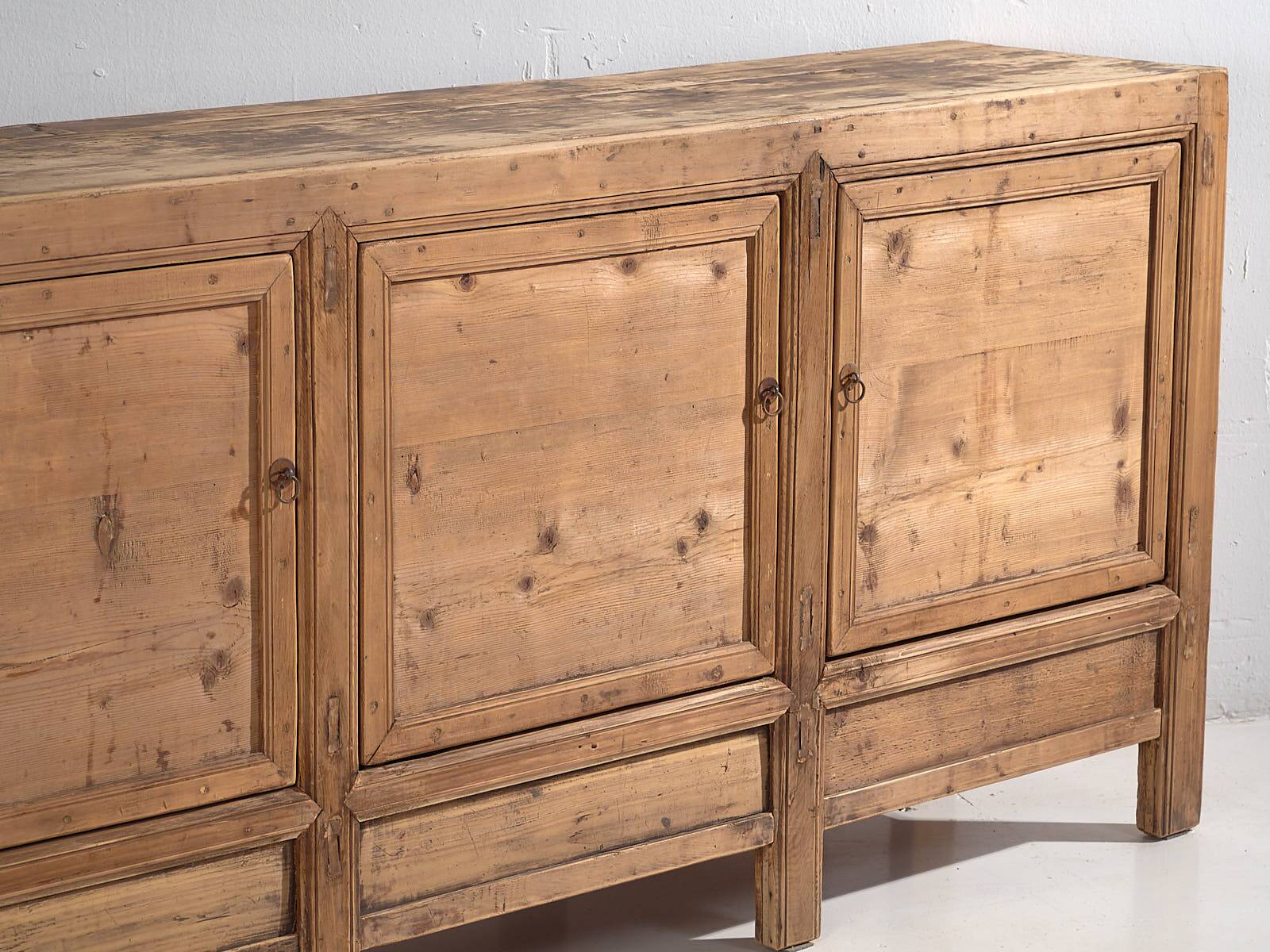 Antique three-door living room sideboard (c.1900) #40