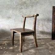 Large old teak chair or armchair H84 L60