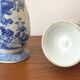 Old pair of blue and white porcelain vases from Japan - in good condition.